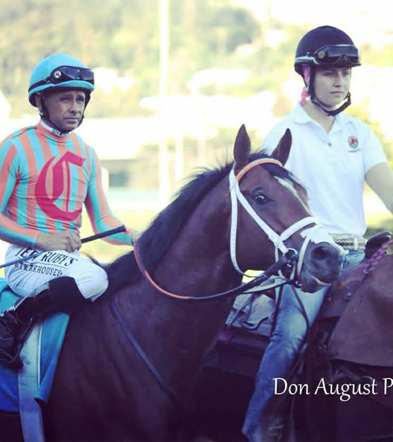 Post Parade with Mike Smith El Camino Real Derby Conquest Typhoon 2015
