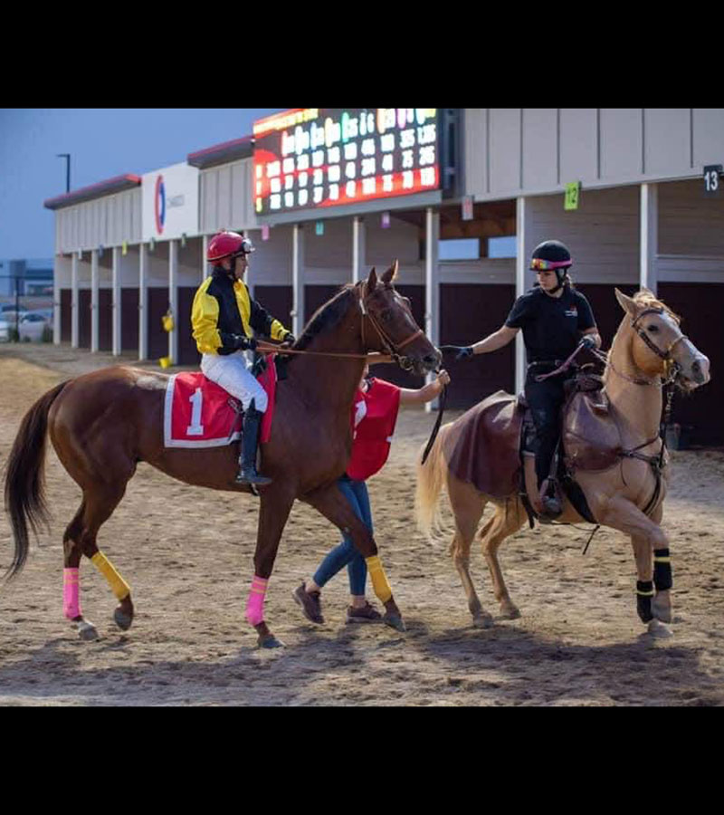 Going onto post parade at Century Mile 2022