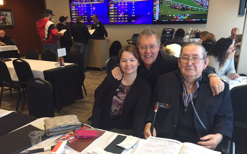 Lynn with Max Gibb at Century Downs