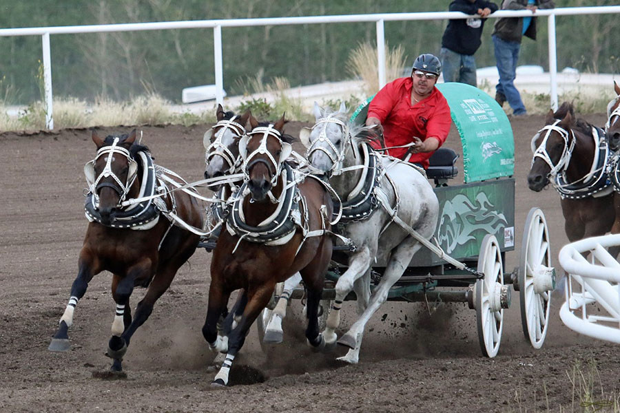Travis on the wheel at the 2016 Calgary Stampede