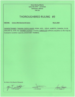 Ruling T009-2024