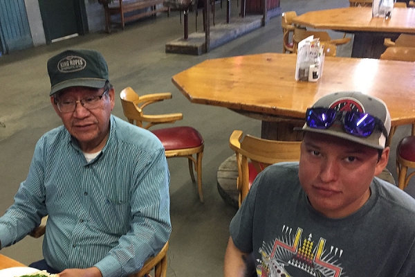 Alvin Crosschild and Cody Eagle Bear