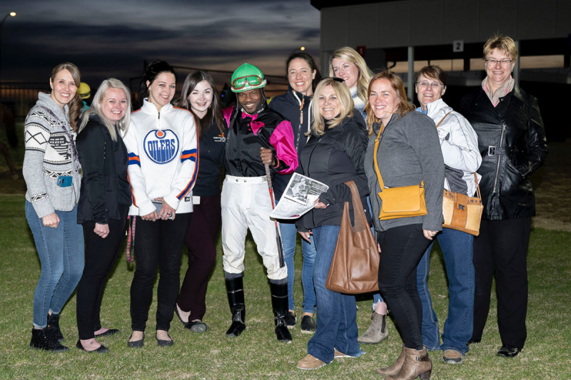 Group photo of Kelli Hemmingson's new all-female ownership group at Century Mile