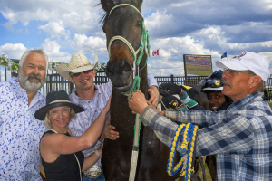 Above and Beyond in the Winner Circle at Century Mile