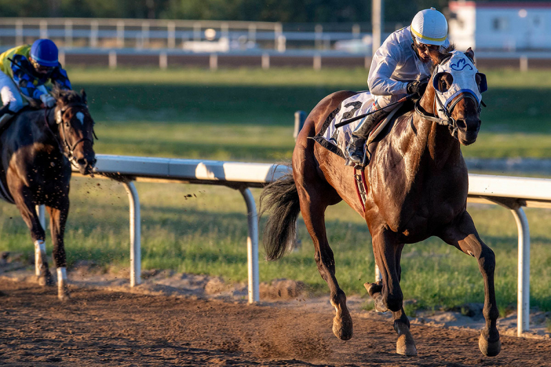 Gonzalez guides Tony&#039;s Tapit to a 5-1/2 length win in the Western Canada Handicap on June 20, 2021 at Century Mile