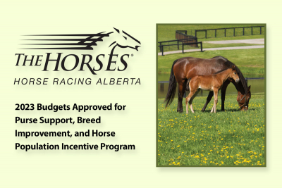 2023 Budgets Approved for Purse Support, Breed Improvement, and Horse Population Incentive Program