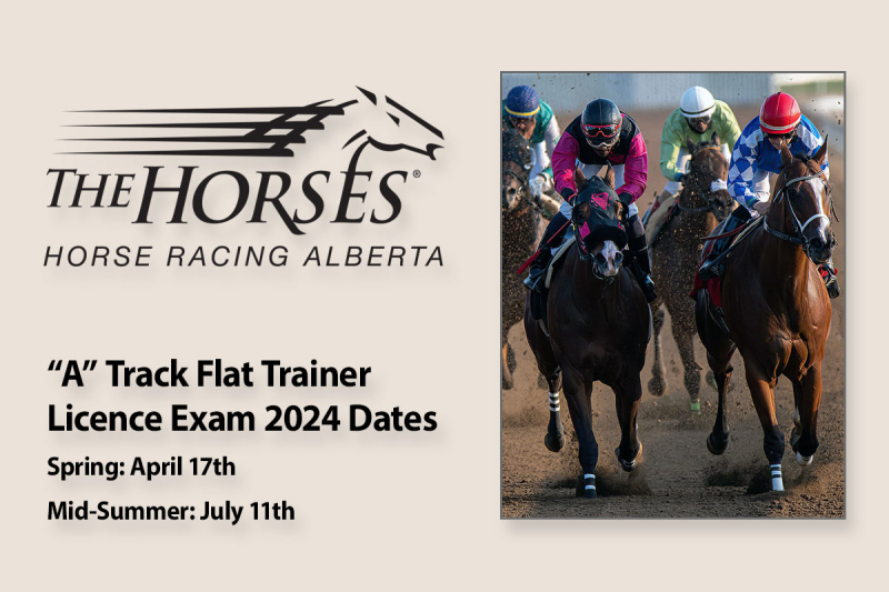 "A" Track Flat Trainers' Licence Exam Dates 2024
