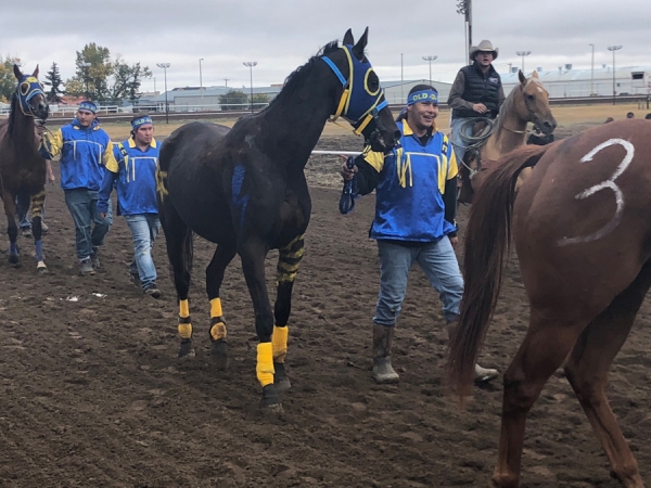 One of the teams at the Indian Relay Racing at RMTC this past weekend