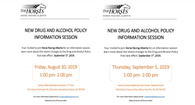 New Drug and Alcohol Policy Information Sessions