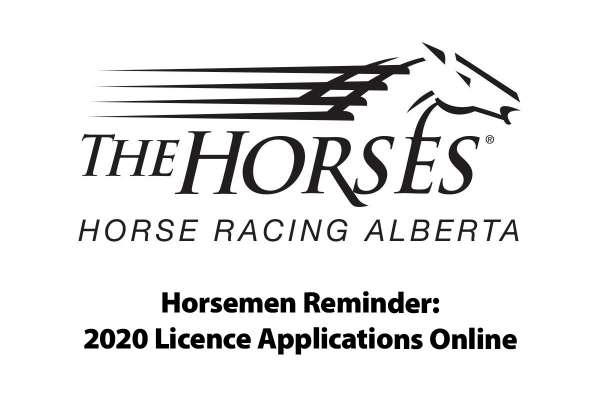 Horsemen Reminder: 2020 Licence Applications Online