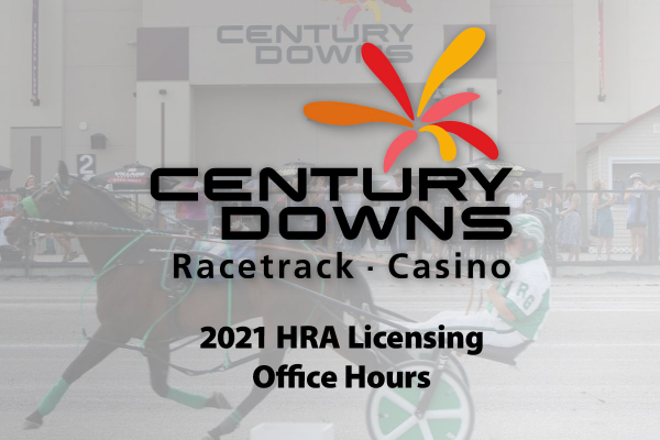 Century Downs 2021 HRA Licensing Office Hours (update)