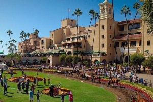 Escape Clause wins the Kathryn Crosby stake at Del Mar