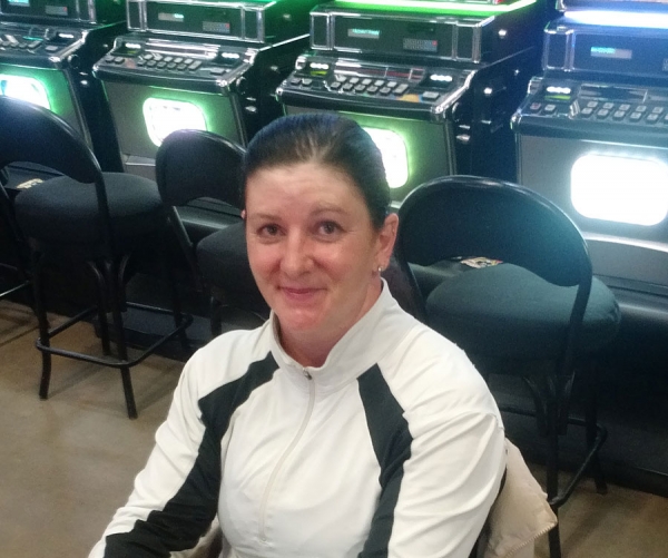 Terri Landaker taking a break at RMTC